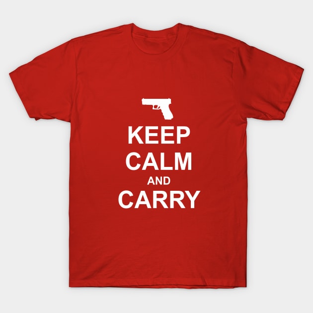 Keep Calm and Carry T-Shirt by Tom Stiglich Cartoons